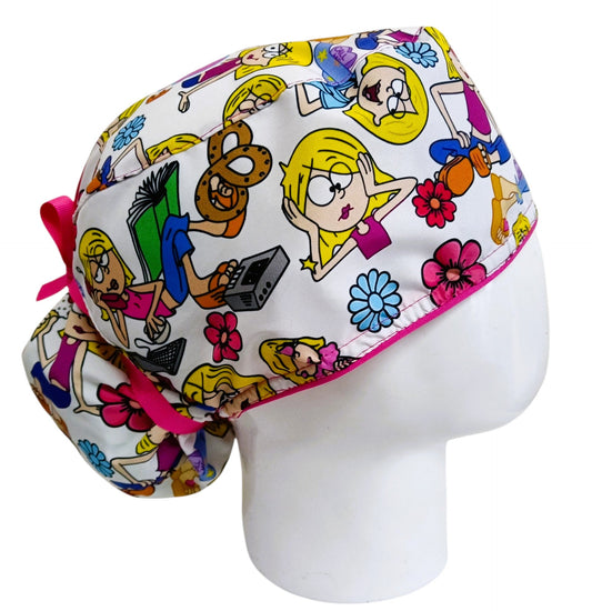 Gorro Quirúrgico Mujer y Portacarnet Lizzie McGuire - gorro antifluido para mujer Doctools - foto 2