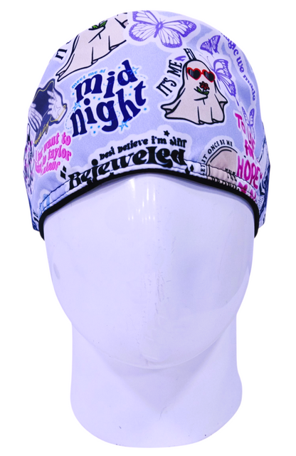 Gorro Quirúrgico Mujer y Portacarnet Taylor Swift Azul - gorro antifluido para mujer Doctools - foto 3