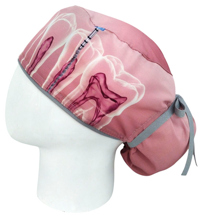 Gorro Quirúrgico Mujer y Portacarnet Dental Love - gorro antifluido para mujer Doctools - foto 1