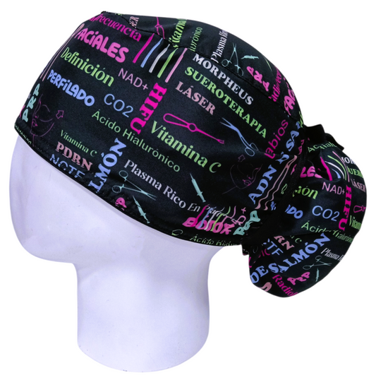 Gorro Quirúrgico Mujer y Portacarnet Medicina Estética - gorro antifluido para mujer Doctools - foto 1