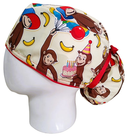 Gorro Quirúrgico Mujer y Portacarnet Jorge el Curioso - gorro antifluido para mujer Doctools - foto 1