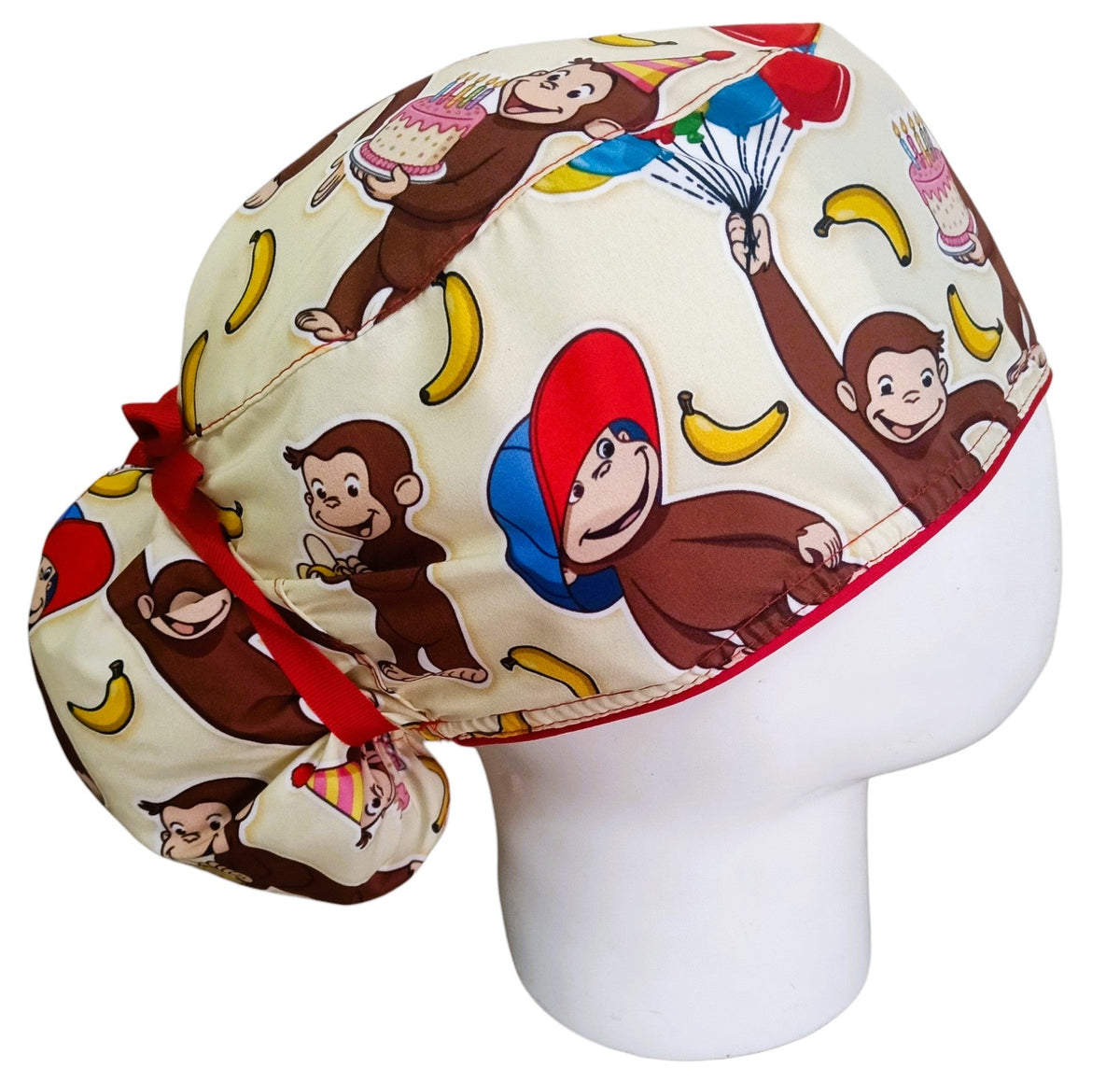 Gorro Quirúrgico Mujer y Portacarnet Jorge el Curioso - gorro antifluido para mujer Doctools - foto 2