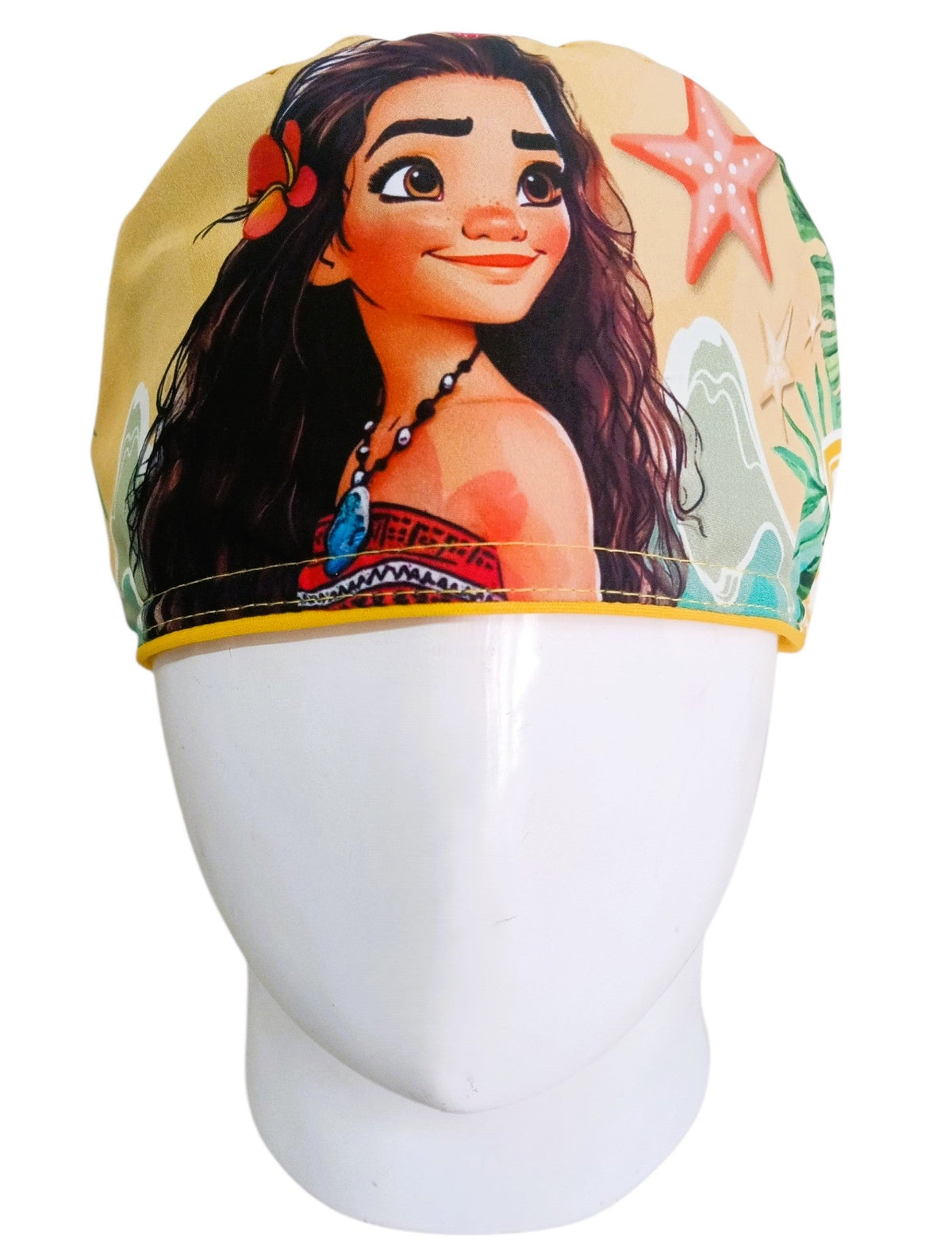 Gorro Quirúrgico Mujer y Portacarnet Moana Amarillo - gorro antifluido para mujer Doctools - foto 3