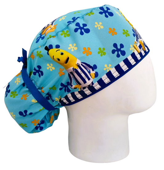 Gorro Quirúrgico Mujer y Portacarnet Bananas - gorro antifluido para mujer Doctools - foto 2