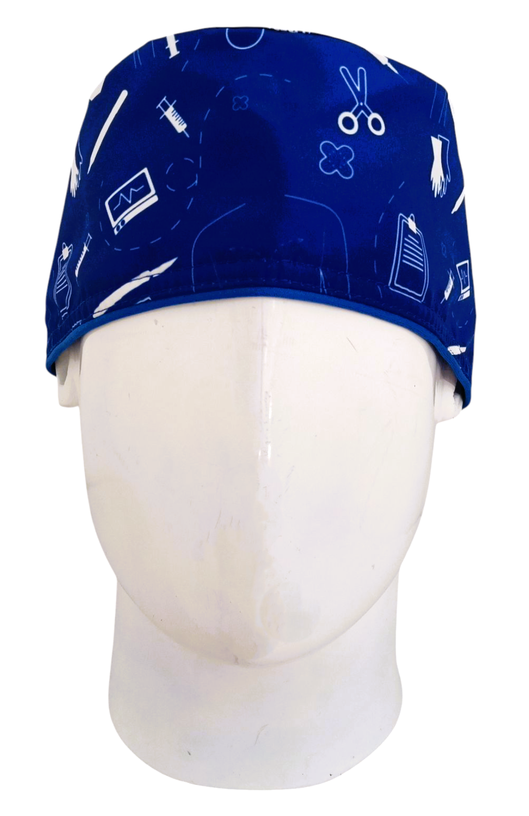 Gorro Quirúrgico Mujer y Portacarnet Quirúrgico Azul - gorro antifluido para mujer Doctools - foto 3