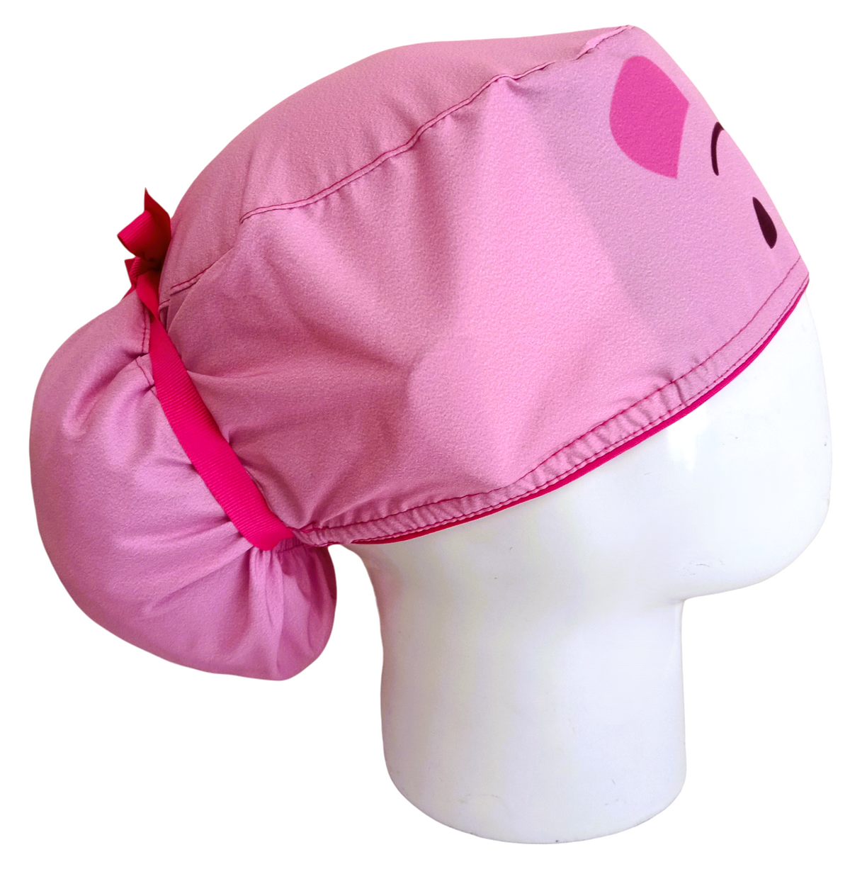 Gorro Quirúrgico Mujer y Portacarnet Piglet Rosa - gorro antifluido para mujer Doctools - foto 2