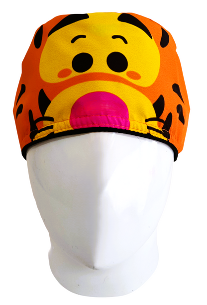 Gorro Quirúrgico Mujer y Portacarnet Tigger Naranja - gorro antifluido para mujer Doctools - foto 3