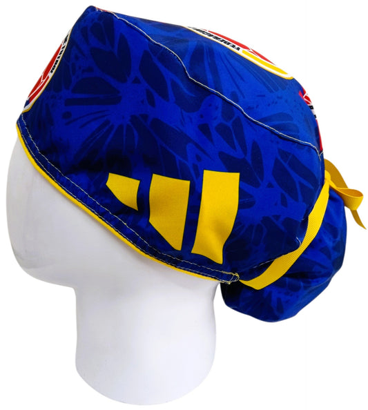 Gorro Quirúrgico Mujer y Portacarnet Selección Colombia Azul - gorro antifluido para mujer Doctools - foto 1