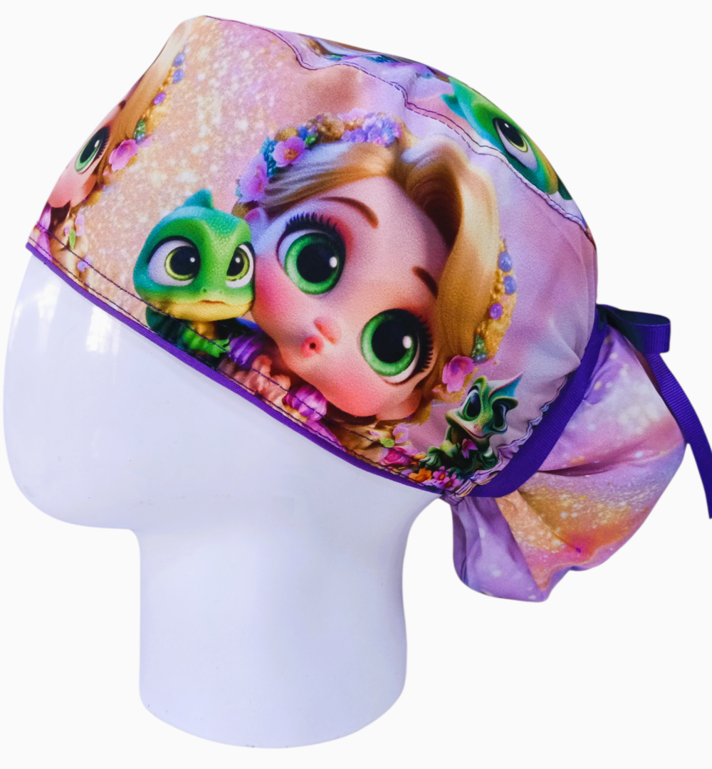 Gorro Quirúrgico Mujer y Portacarnet Rapunzel Enredados - gorro antifluido para mujer Doctools - foto 1