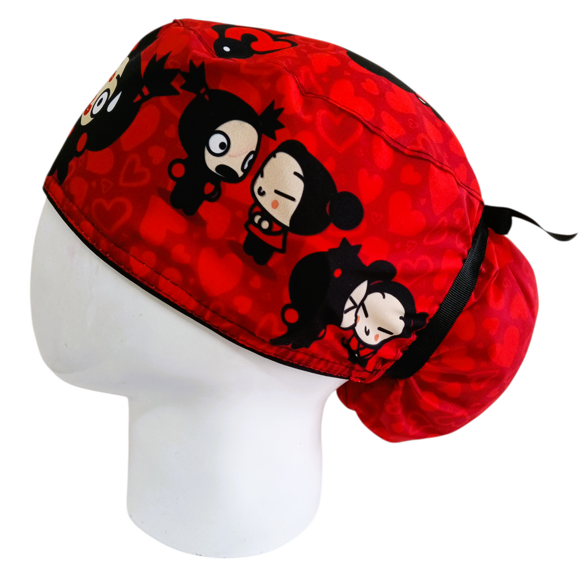 Gorro Quirúrgico Mujer y Portacarnet Pucca y Garu - gorro antifluido para mujer Doctools - foto 1