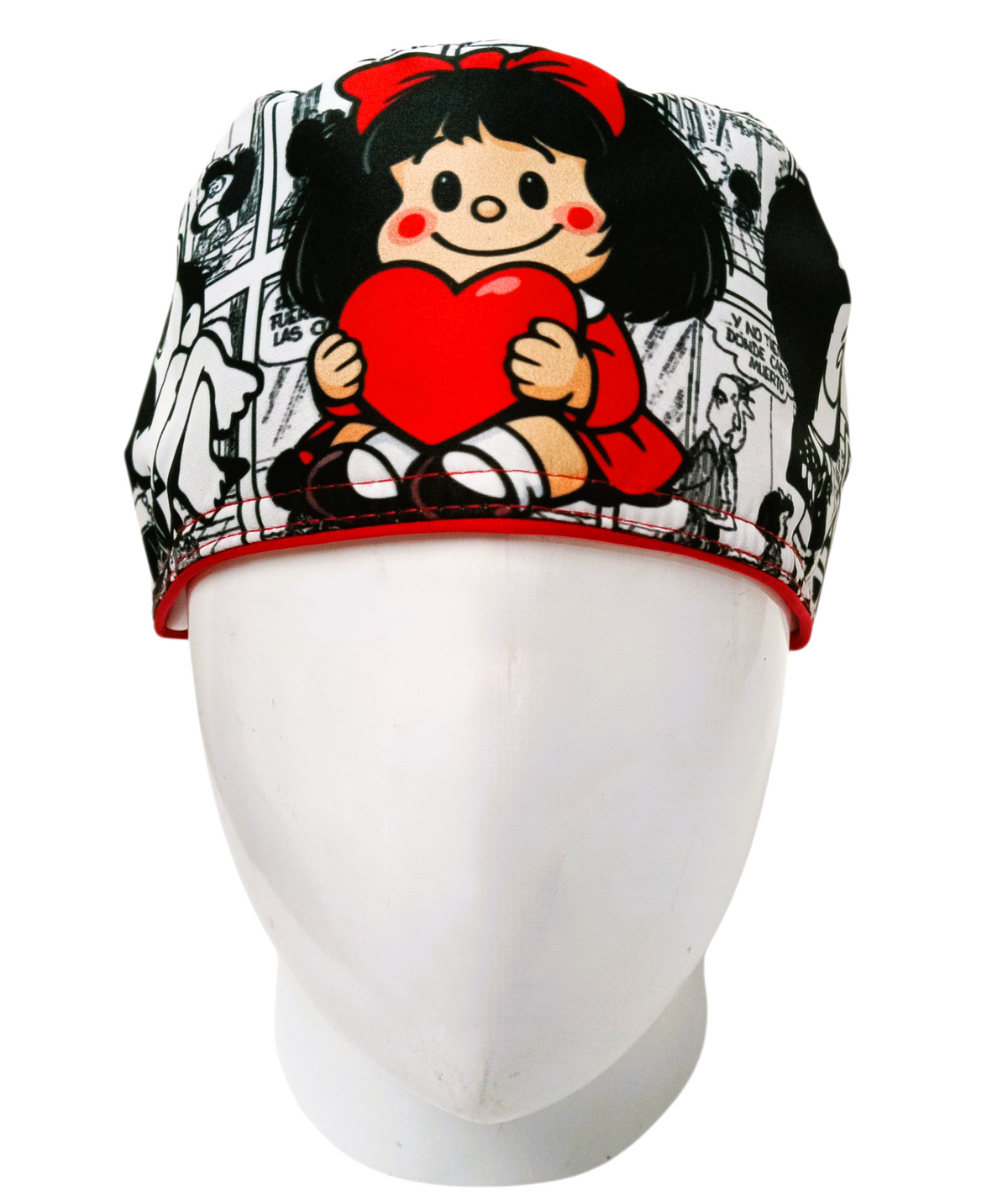 Gorro Quirúrgico Mujer y Portacarnet Mafalda Baby - gorro antifluido para mujer Doctools - foto 3