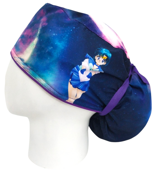 Gorro Quirúrgico Mujer y Portacarnet Mercurio Sailor Moon - gorro antifluido para mujer Doctools - foto 1