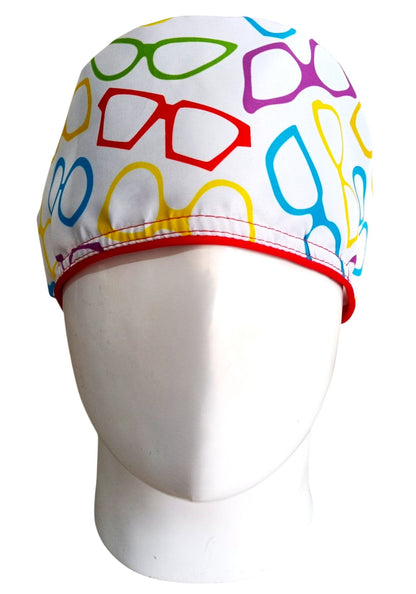 Gorro Quirúrgico Mujer y Portacarnet Gafas Coloridas - gorro antifluido para mujer Doctools - foto 3