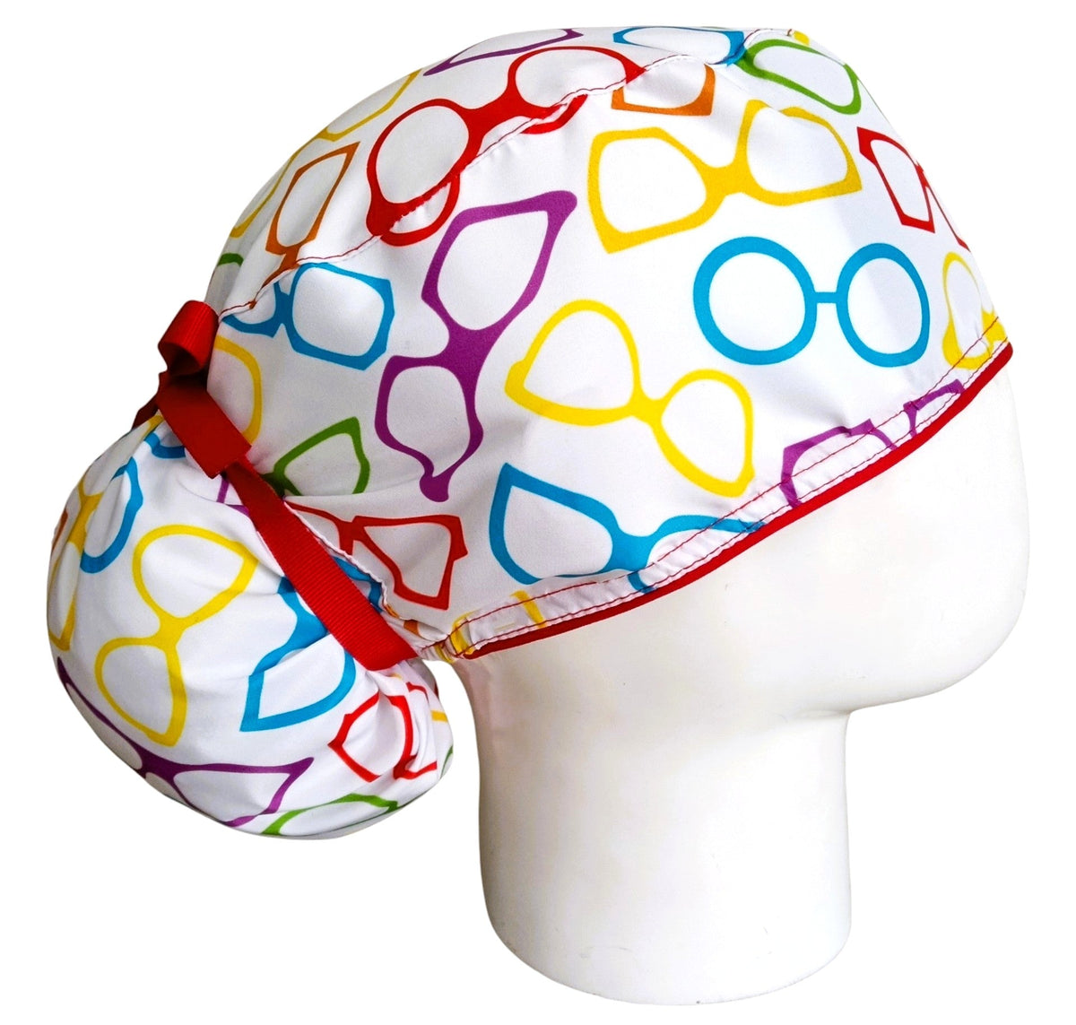Gorro Quirúrgico Mujer y Portacarnet Gafas Coloridas - gorro antifluido para mujer Doctools - foto 2