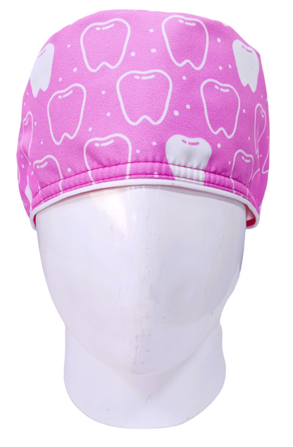 Gorro Quirúrgico Mujer y Portacarnet Molar Rosa - gorro antifluido para mujer Doctools - foto 3