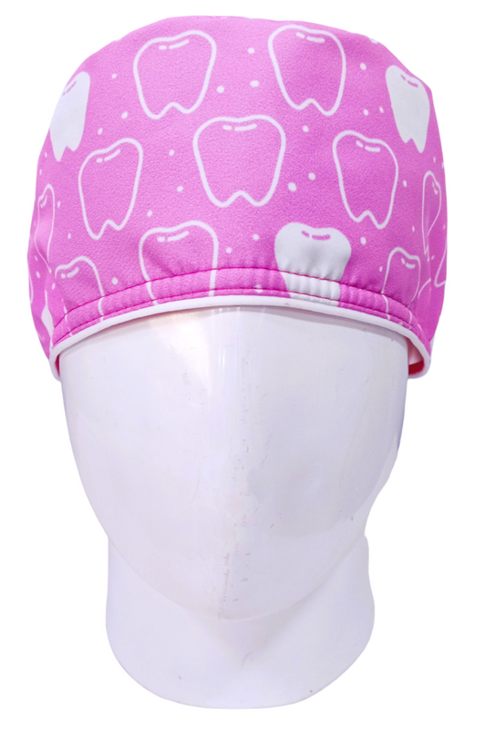 Gorro Quirúrgico Mujer y Portacarnet Molar Rosa - gorro antifluido para mujer Doctools - foto 3