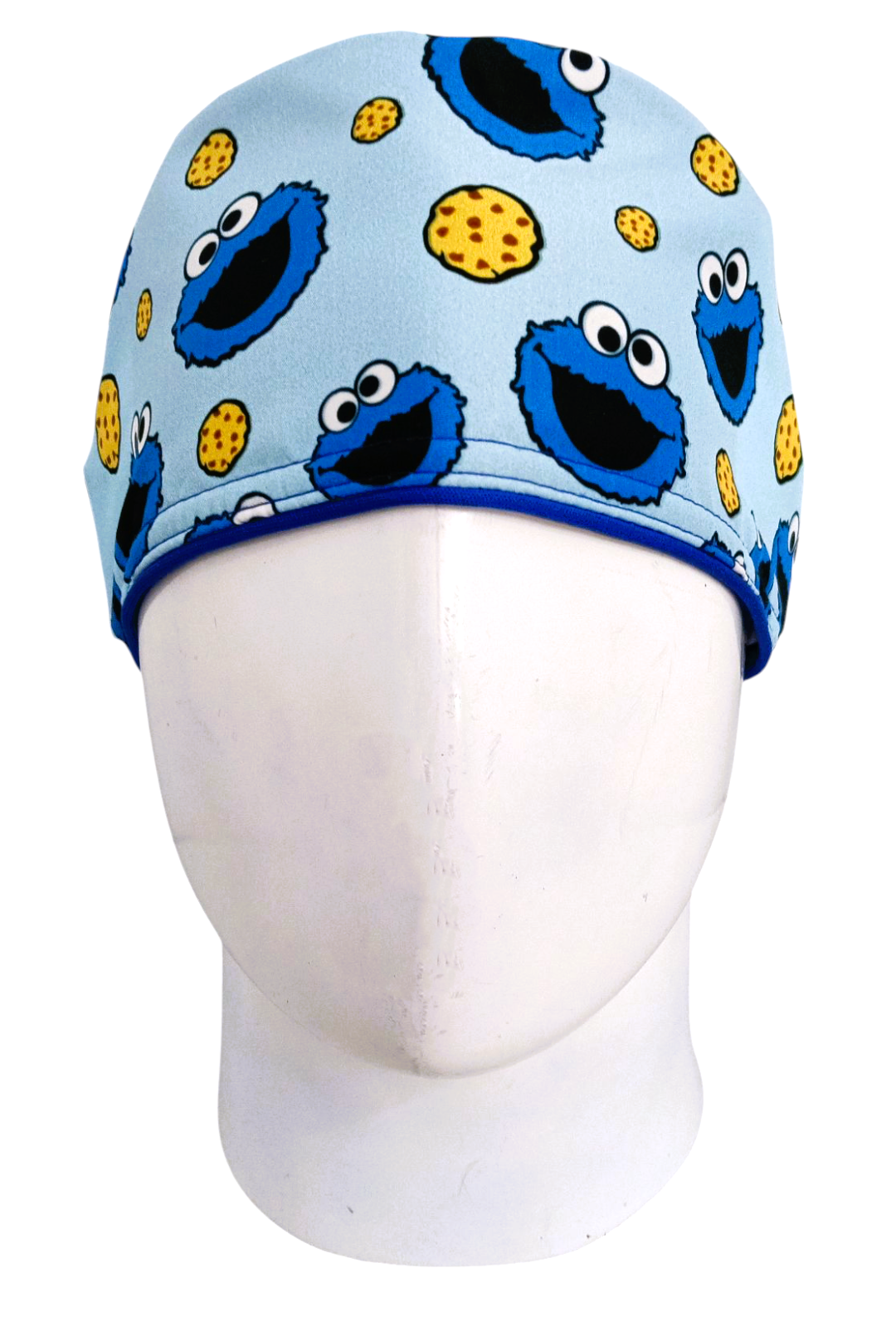Gorro Quirúrgico Mujer y Portacarnet Come Galletas Azul Claro - gorro antifluido para mujer Doctools - foto 3
