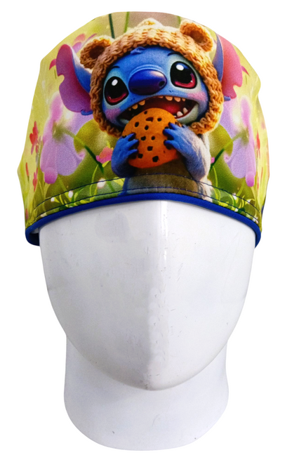 Gorro Quirúrgico Mujer y Portacarnet Stitch Galleta - gorro antifluido para mujer Doctools - foto 3