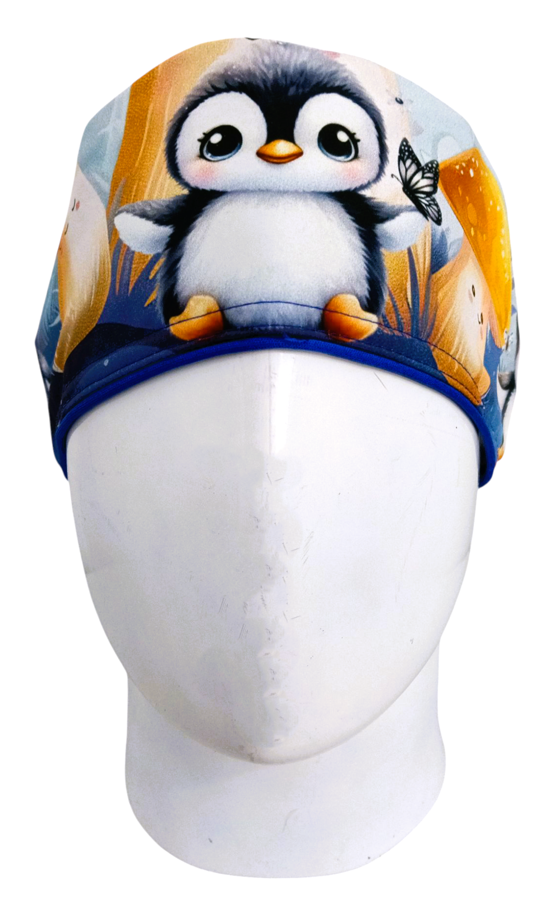 Gorro Quirúrgico Mujer y Portacarnet Pingüinos Cute - gorro antifluido para mujer Doctools - foto 3