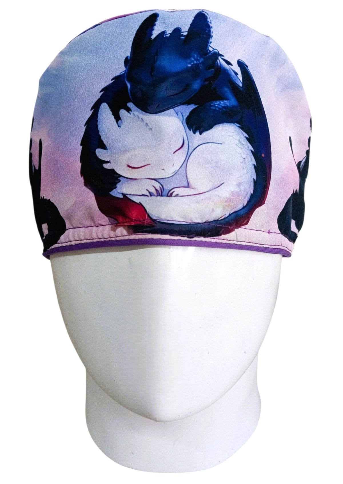 Gorro Quirúrgico Mujer y Portacarnet Chimuelo Dragón Rosa - gorro antifluido para mujer Doctools - foto 3