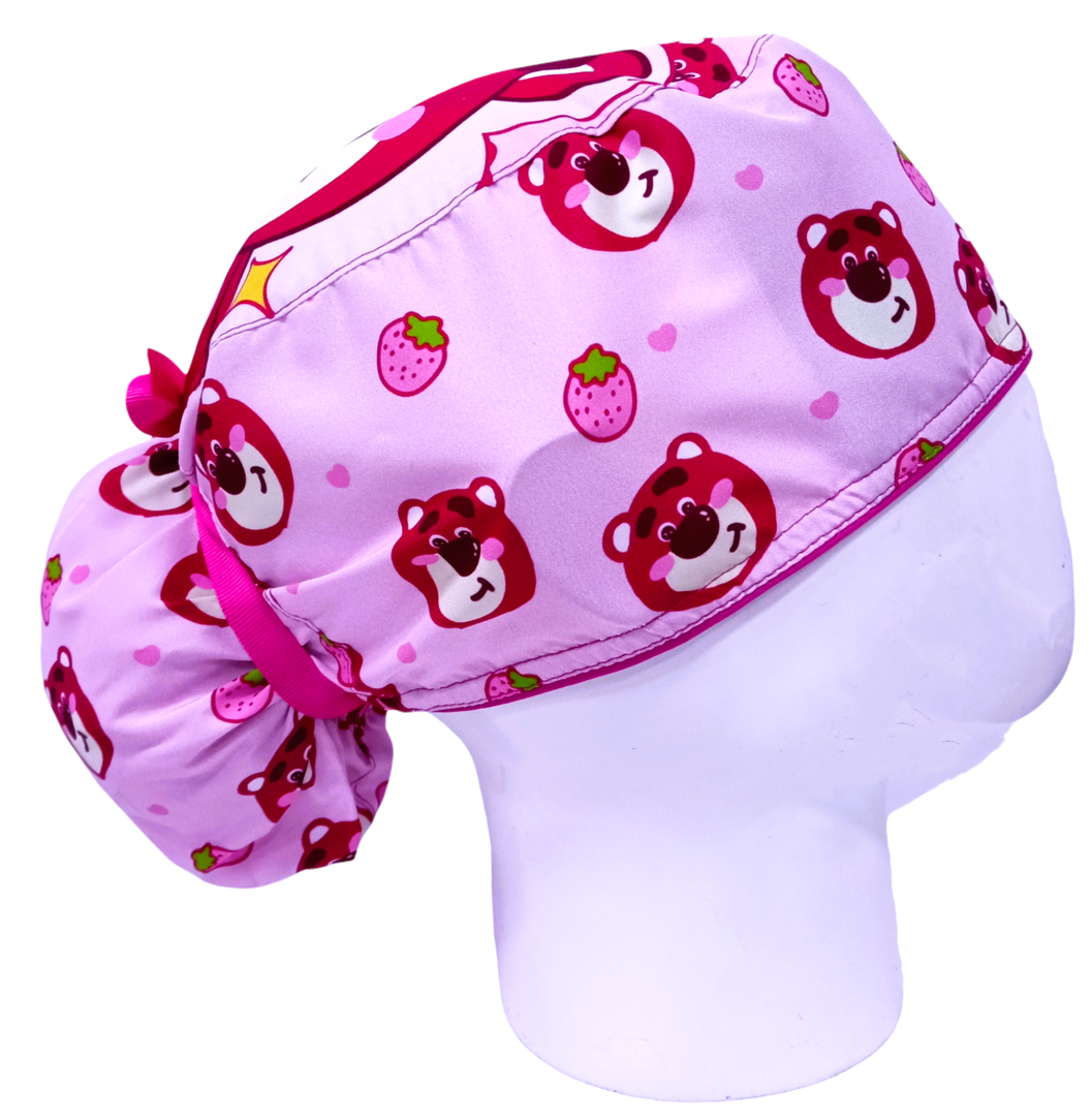 Gorro Quirúrgico Mujer y Portacarnet Lotso Caritas - gorro antifluido para mujer Doctools - foto 2