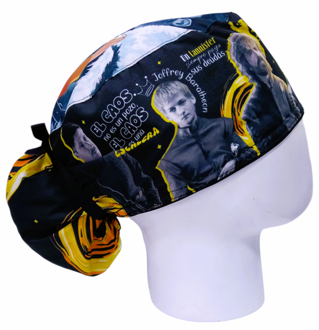 Gorro Quirúrgico Mujer y Portacarnet Game of Thrones Personajes - gorro antifluido para mujer Doctools - foto 2