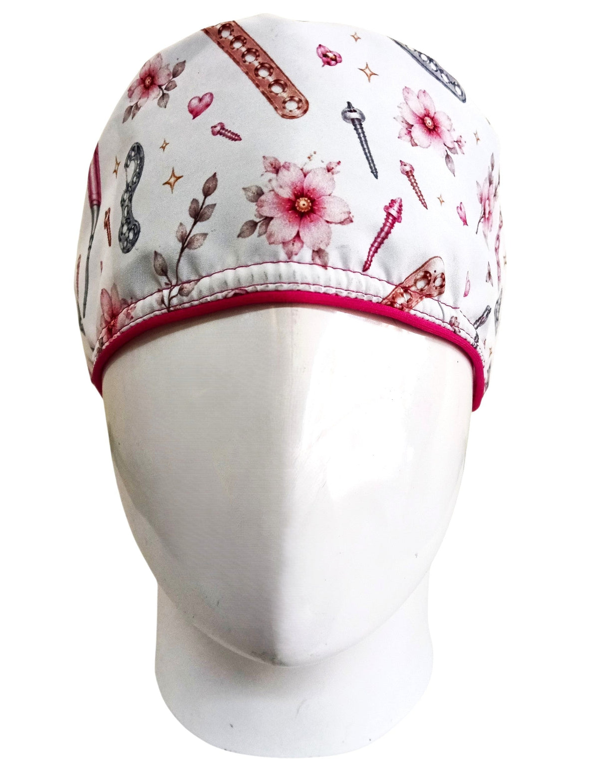 Gorro Quirúrgico Mujer y Portacarnet Ortopedia Blanco - gorro antifluido para mujer Doctools - foto 3