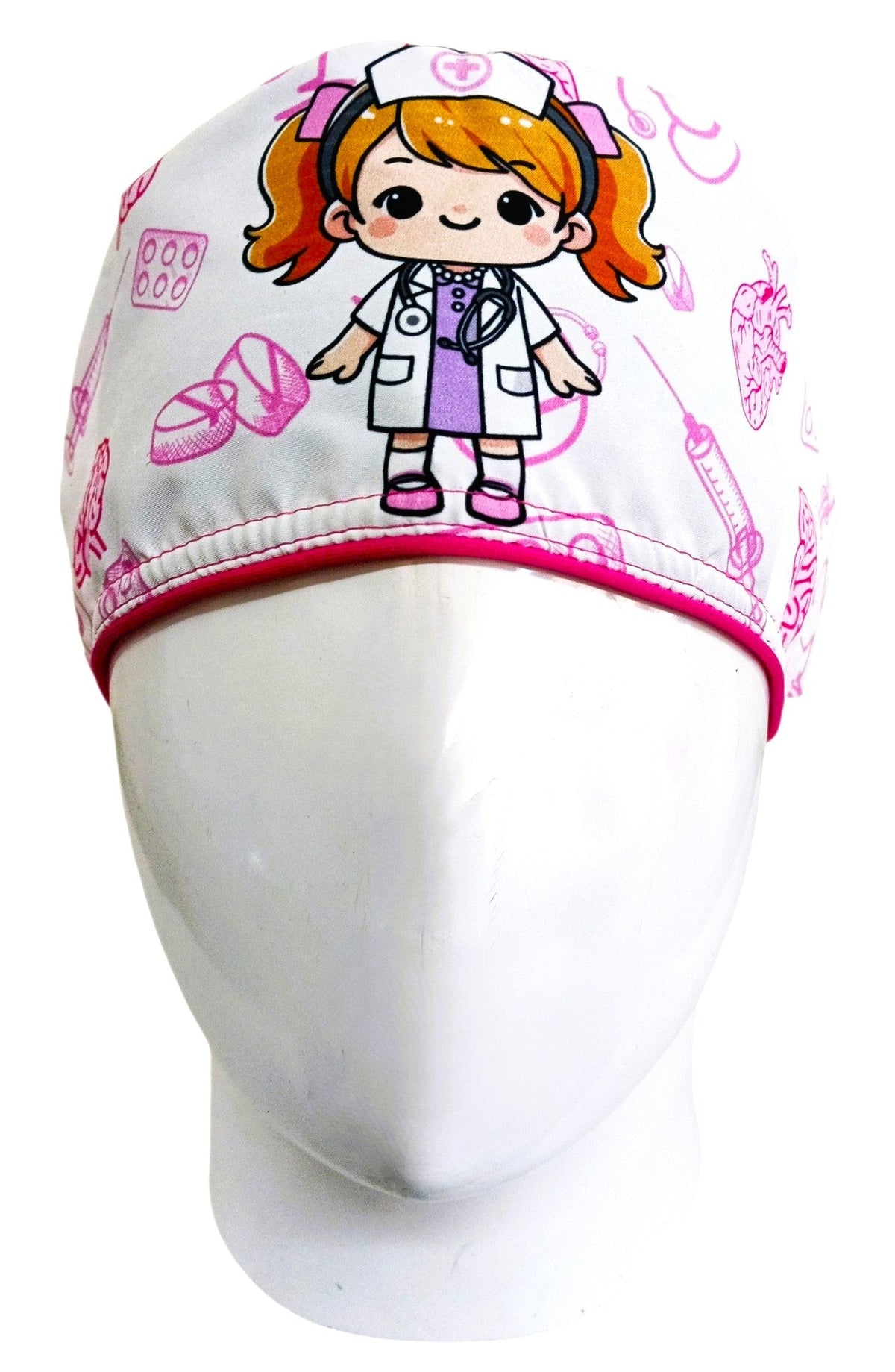 Gorro Quirúrgico Mujer y Portacarnet Enfermerita - gorro antifluido para mujer Doctools - foto 3