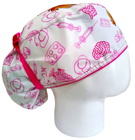 Gorro Quirúrgico Mujer y Portacarnet Enfermerita - gorro antifluido para mujer Doctools - foto 2
