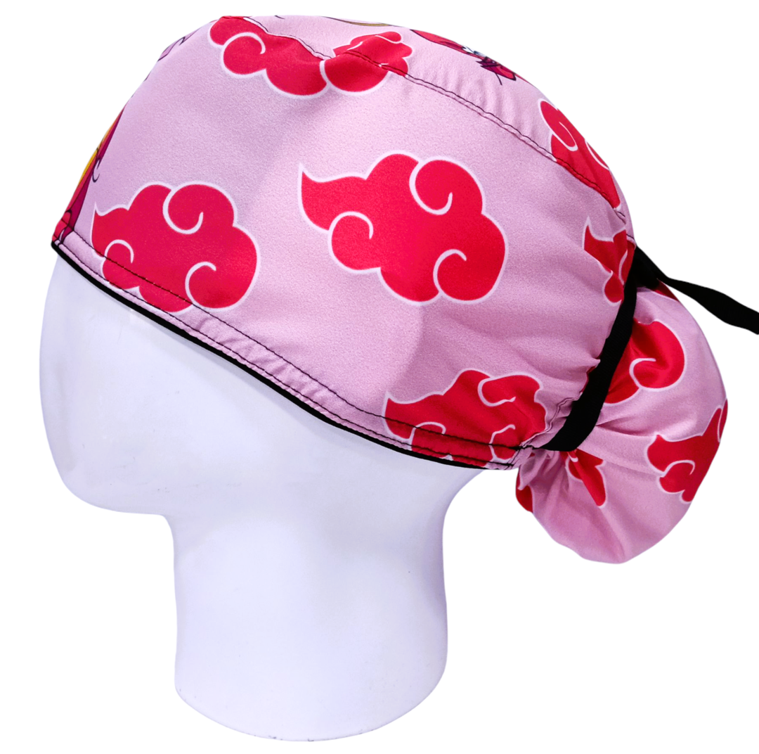 Gorro Quirúrgico Mujer y Portacarnet Mushu Rosa - gorro antifluido para mujer Doctools - foto 1