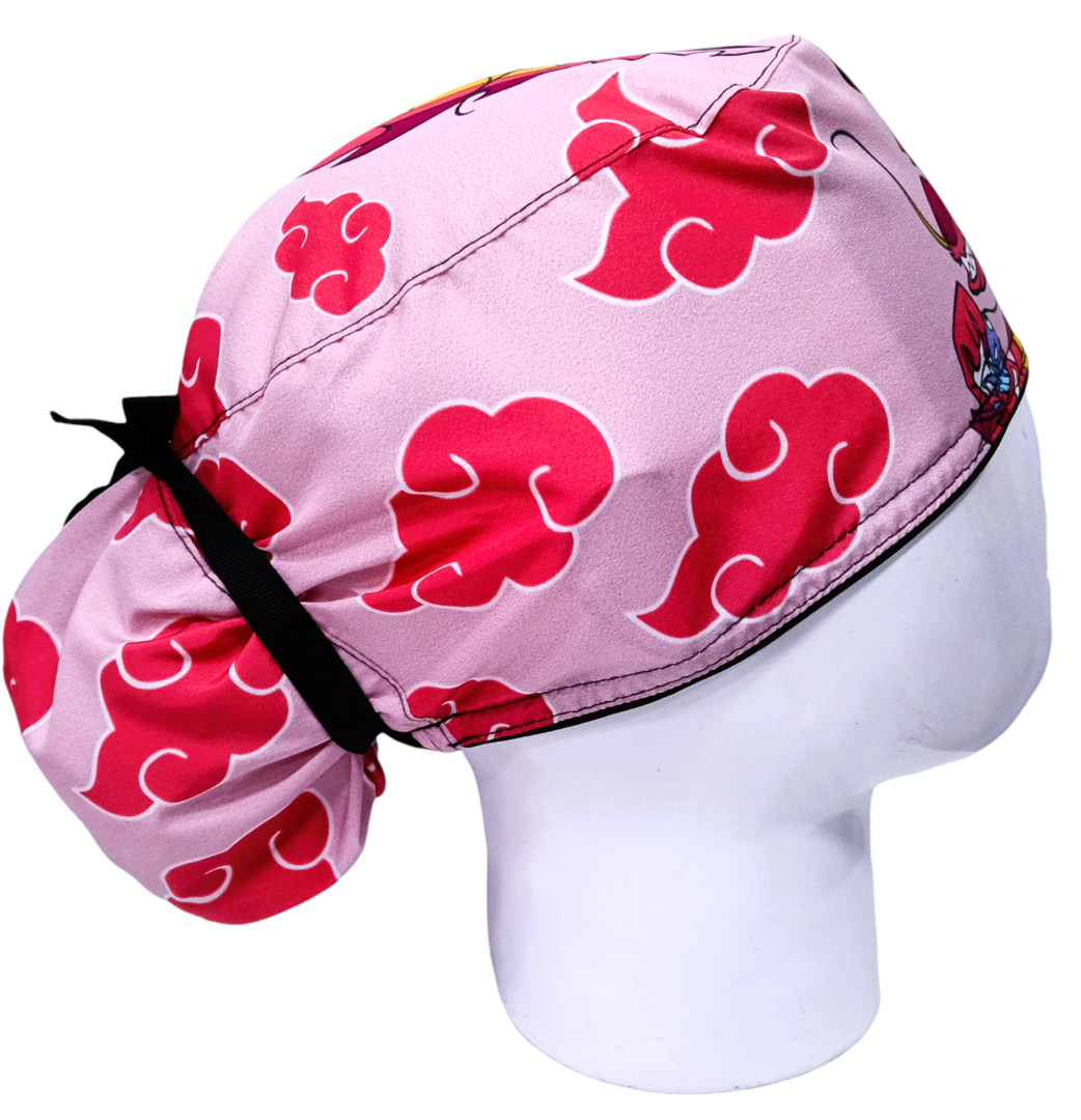 Gorro Quirúrgico Mujer y Portacarnet Mushu Rosa - gorro antifluido para mujer Doctools - foto 2