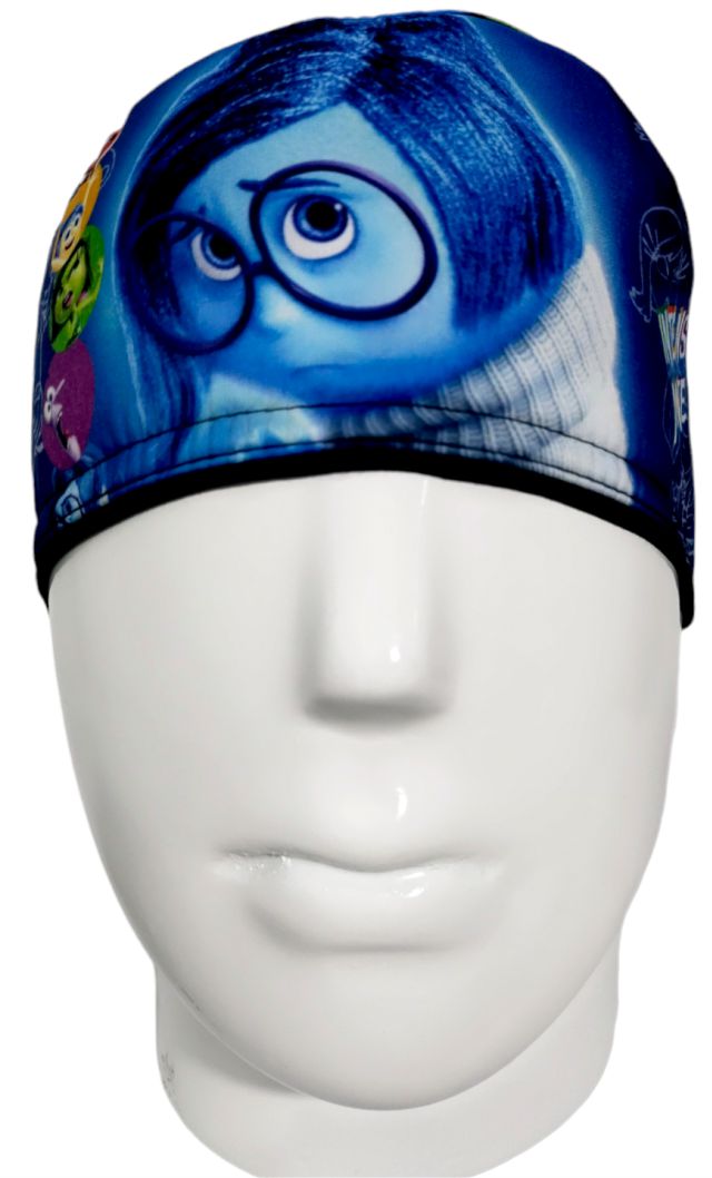 Gorro Quirúrgico Mujer y Portacarnet Tristeza Intensamente - gorro antifluido para mujer Doctools - foto 3