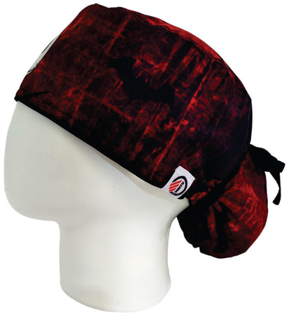 Gorro Quirúrgico Mujer y Portacarnet Jack Rojo - gorro antifluido para mujer Doctools - foto 1