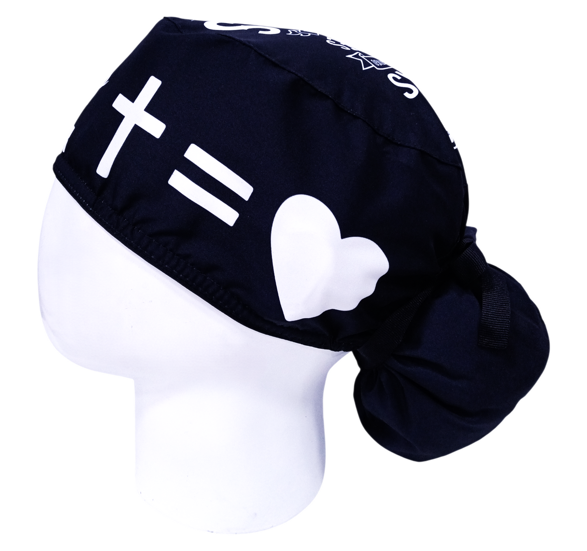 Gorro Quirúrgico Mujer y Portacarnet Jesús Versículos Negro - gorro antifluido para mujer Doctools - foto 1