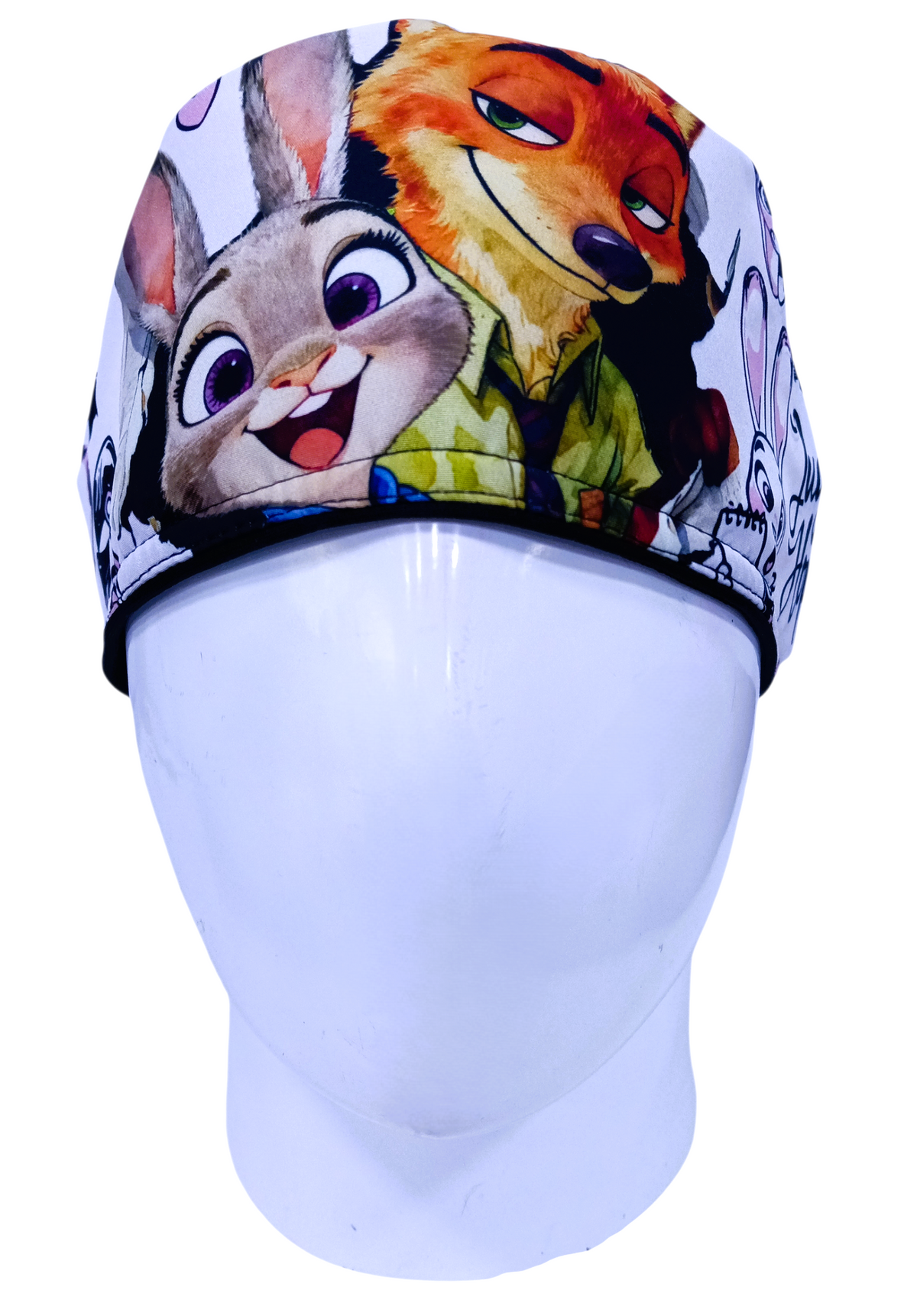 Gorro Quirúrgico Mujer y Portacarnet Judy Zootopia Blanco - gorro antifluido para mujer Doctools - foto 3