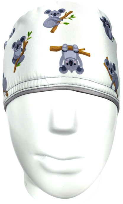 Gorro Quirúrgico Mujer y Portacarnet Koala Blanco - gorro antifluido para mujer Doctools - foto 3