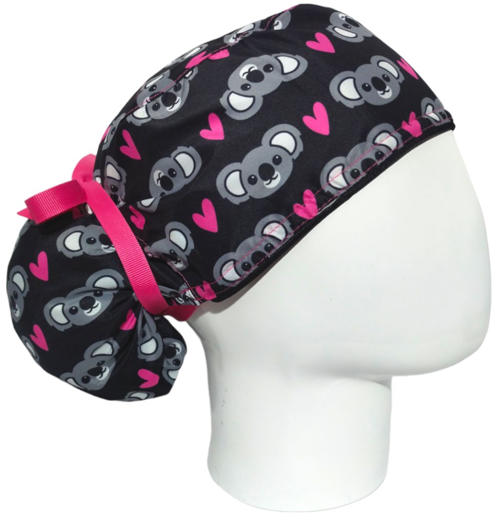 Gorro Quirúrgico Mujer y Portacarnet Koala Caritas - gorro antifluido para mujer Doctools - foto 2
