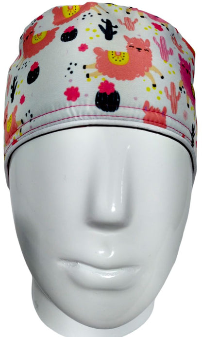 Gorro Quirúrgico Mujer y Portacarnet Llamas - gorro antifluido para mujer Doctools - foto 3