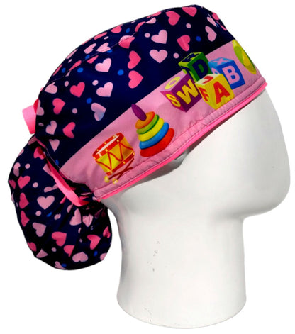 Gorro Quirúrgico Mujer y Portacarnet Lola Baby - gorro antifluido para mujer Doctools - foto 2