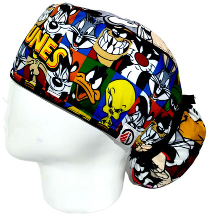 Gorro Quirúrgico Mujer y Portacarnet Looney Tunes Personajes - gorro antifluido para mujer Doctools - foto 1