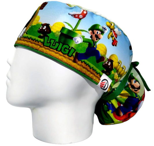 Gorro Quirúrgico Mujer y Portacarnet Luigi Verde - gorro antifluido para mujer Doctools - foto 1