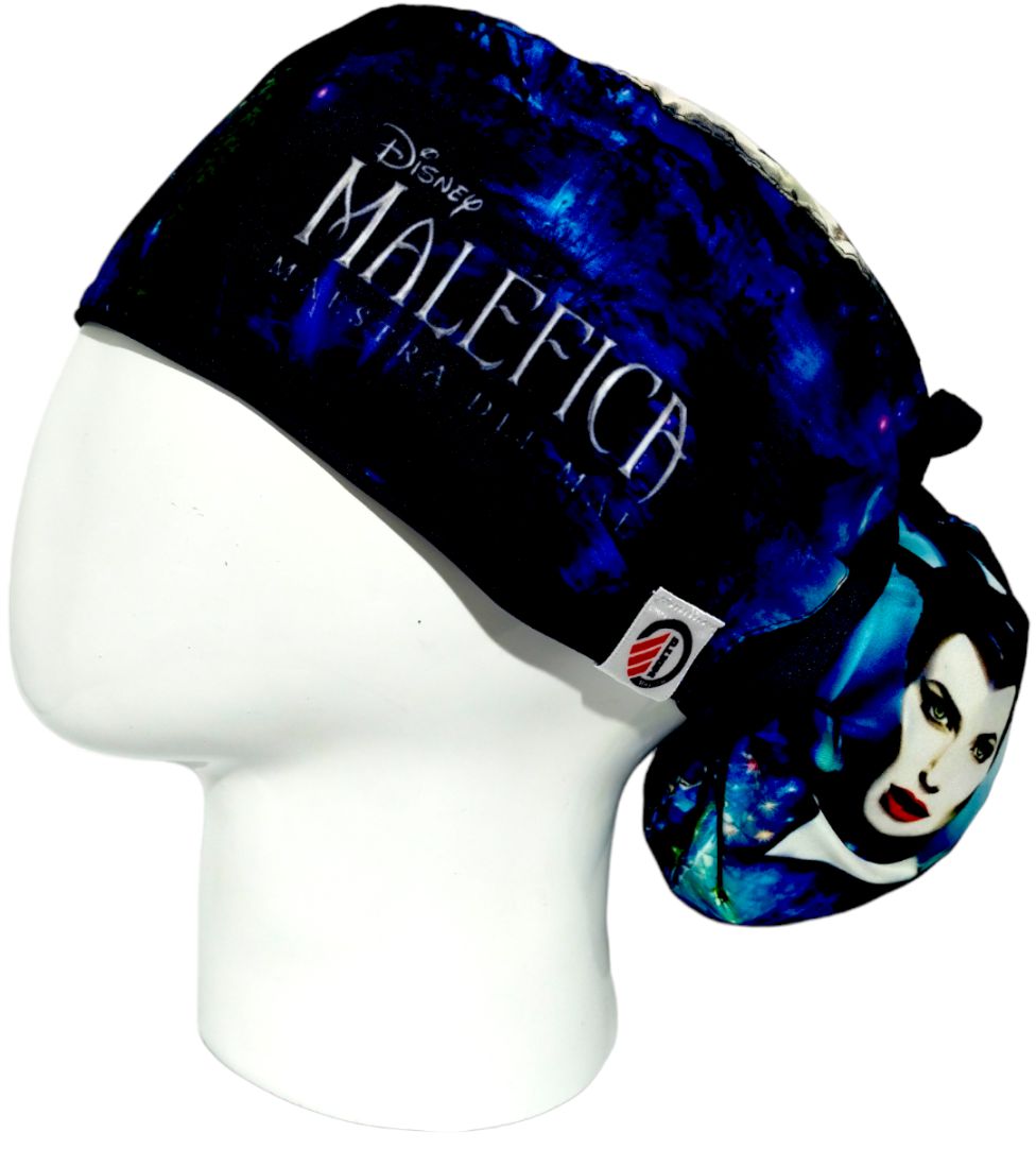 Gorro Quirúrgico Mujer y Portacarnet Maléfica - gorro antifluido para mujer Doctools - foto 1
