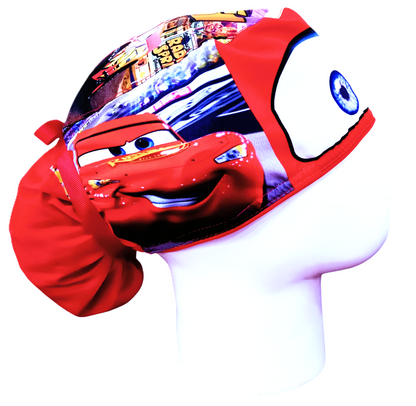 Gorro Quirúrgico Mujer y Portacarnet Rayo McQueen - gorro antifluido para mujer Doctools - foto 2