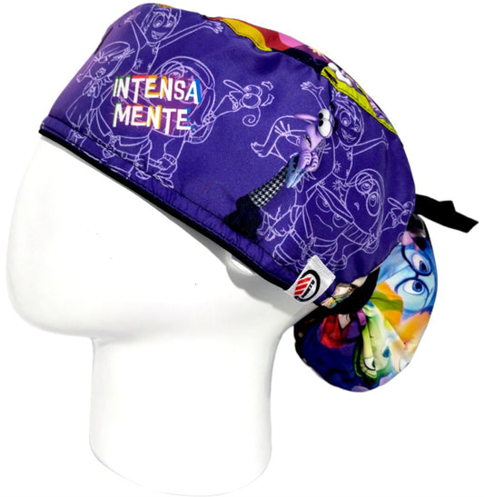 Gorro Quirúrgico Mujer y Portacarnet Miedo Intensamente - gorro antifluido para mujer Doctools - foto 1