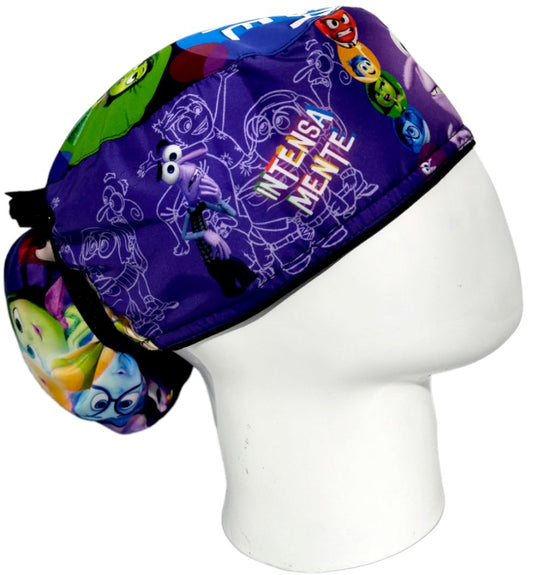 Gorro Quirúrgico Mujer y Portacarnet Miedo Intensamente - gorro antifluido para mujer Doctools - foto 2
