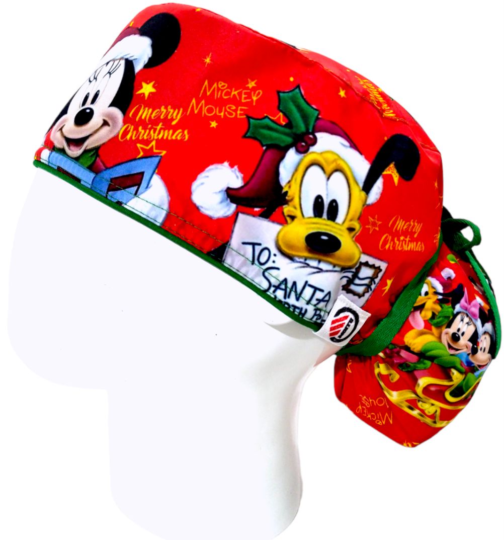 Gorro Quirúrgico Mujer y Portacarnet Minnie Friends Navidad - gorro antifluido para mujer Doctools - foto 1