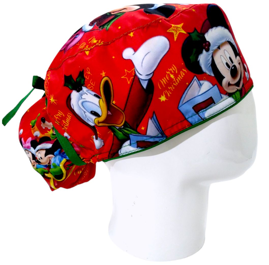 Gorro Quirúrgico Mujer y Portacarnet Minnie Friends Navidad - gorro antifluido para mujer Doctools - foto 2