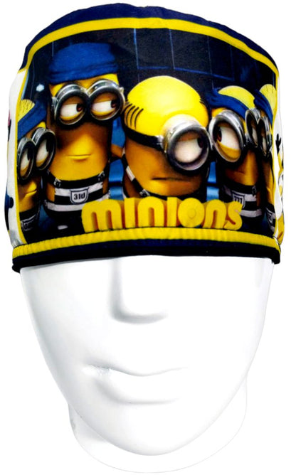 Gorro Quirúrgico Mujer y Portacarnet Minions Azul - gorro antifluido para mujer Doctools - foto 3