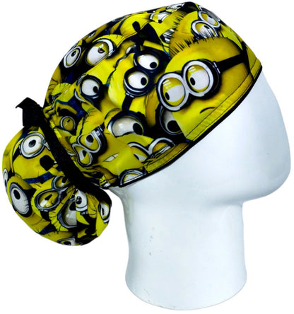 Gorro Quirúrgico Mujer y Portacarnet Minions Caritas - gorro antifluido para mujer Doctools - foto 2