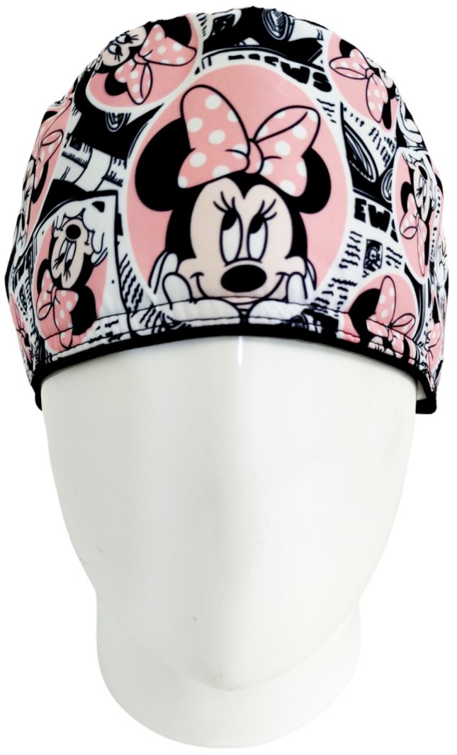 Gorro Quirúrgico Mujer y Portacarnet Minnie Salmón - gorro antifluido para mujer Doctools - foto 3